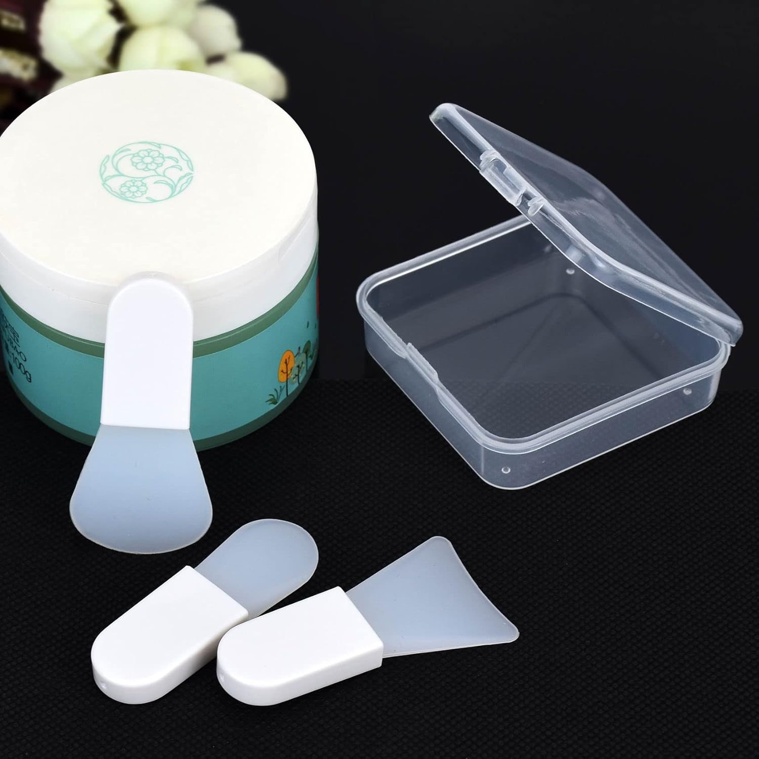 Face Mask Applicator Brushes Silicone Face Mask Brush Mini Makeup Spatula Portable Face Beauty Tools Set of 3 - Image 6